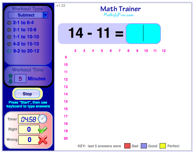 http://www.mathsisfun.com/numbers/math-trainer-addition.html