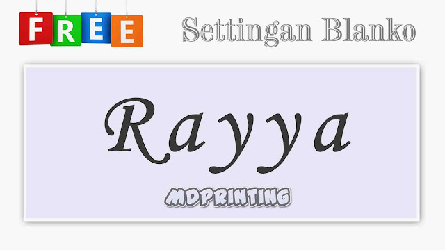 Template / Settingan Blangko Undangan Rayya .CDR Full Album