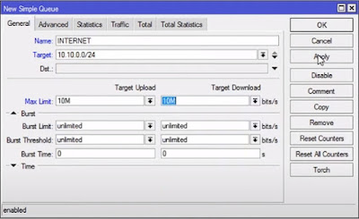 Cara Limit Bandwidth di Mikrotik Per IP Address