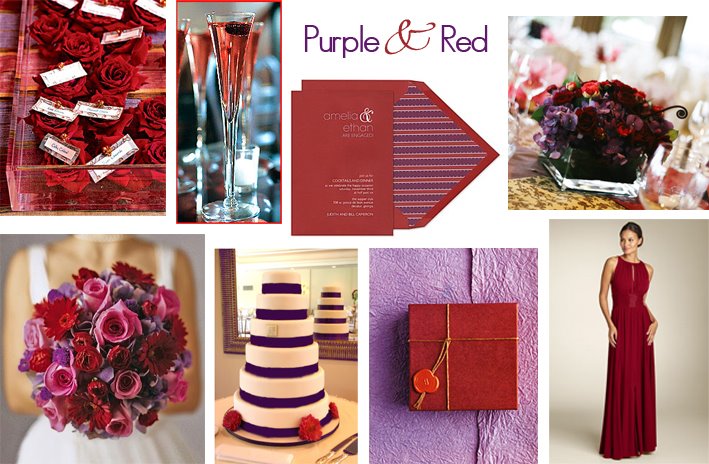 Purple Black Red and Silverjust love purple red and silver wedding