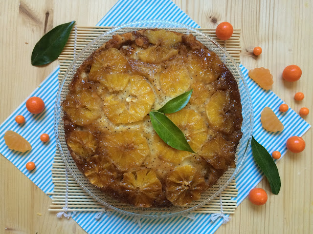 bizcocho-invertido-de-naranja, orange-upside-down-cake