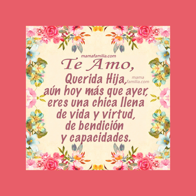 lindas frases de amor para hija bendiciones