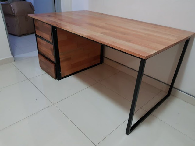 office table with drawers, study table with drawers in Malaysia, study table with drawers