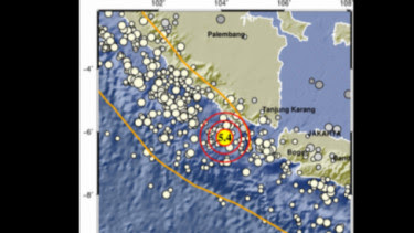 Lampung Diguncang Gempa Magnitudo 5,4