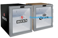 Logo Beck's, Corona, Leffe,Tennent's : vinci 100 Minifrigo