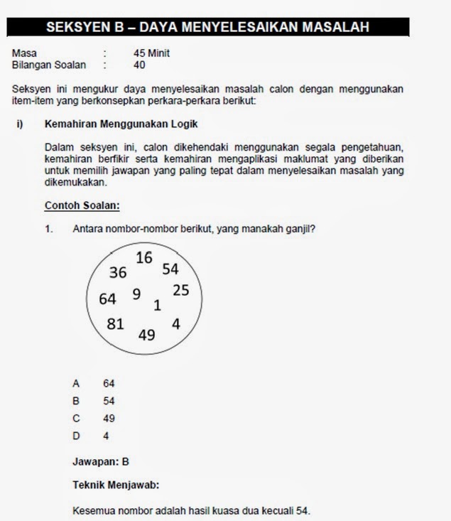 Contoh Soalan Peperiksaan Jpa Gred N19 - Soalan by