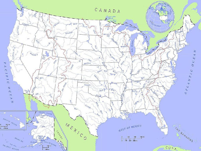 Rivers In United States Map 