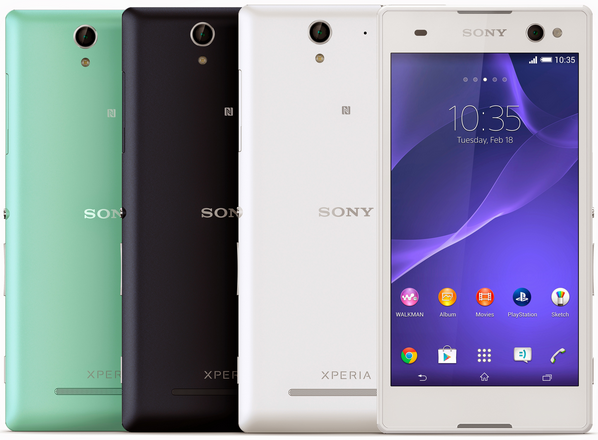 شركة سوني Sony رسميا عن هاتفها الذكي Xperia C3  إكسبريا سي 3  إلتقاط الصور الشخصية Selfie الاندرويد 4.4 كيت كات Android kitkat