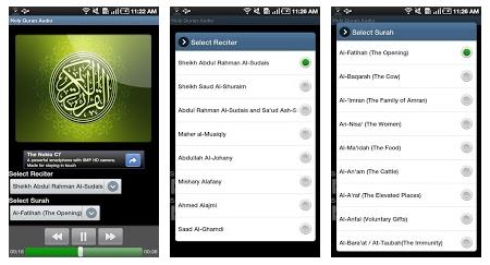 Aplikasi Audio Quran mp3 Gratis untuk Ponsel Android 