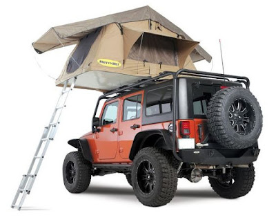 Car Top Tent Smittybilt Folded Tent, An AWESOME Camping Solution For Adventurous Overlanders !!