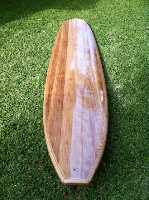 wood surfboard