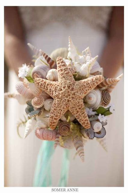 Ramo de novia para bodas en la playa - Foto: Pinterest 