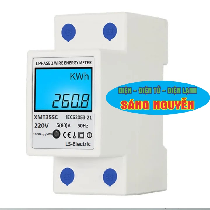 Công tơ điện tử 1 pha 80A LS-Electric 4 thông số