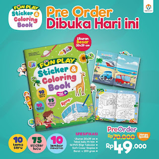 Pre Order Funplay Sticker & Coloring Book