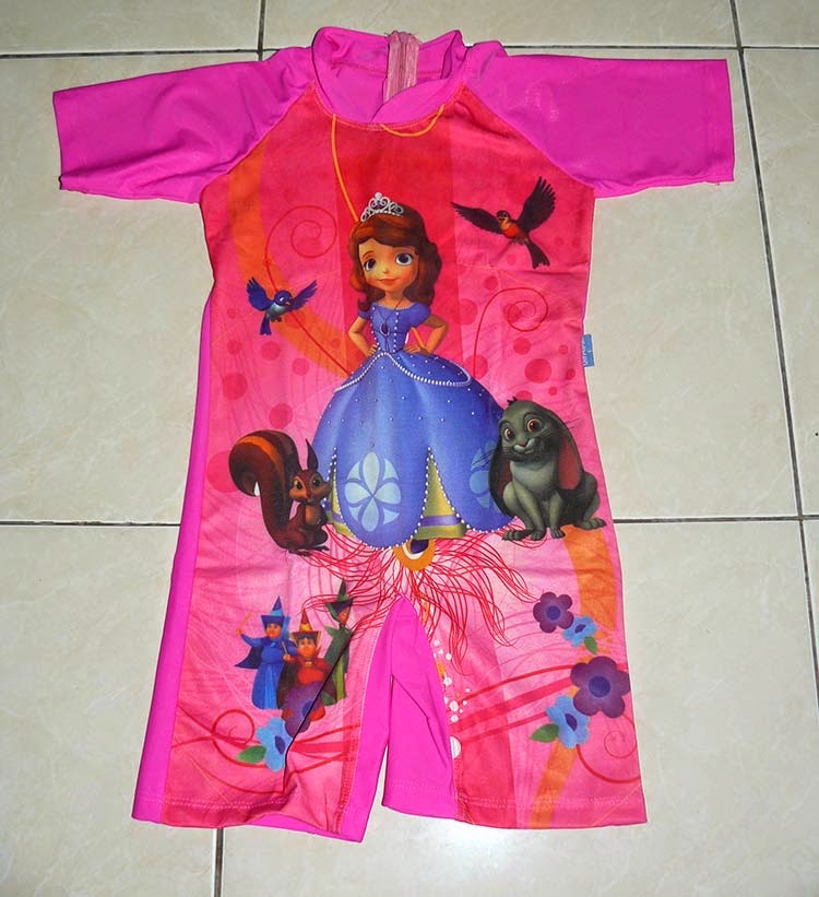 muslim onlinestore baju  renang anak  princess sofia 