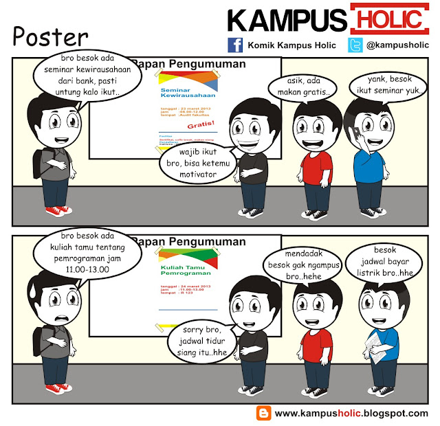 #089 Poster di kampus universitas holic