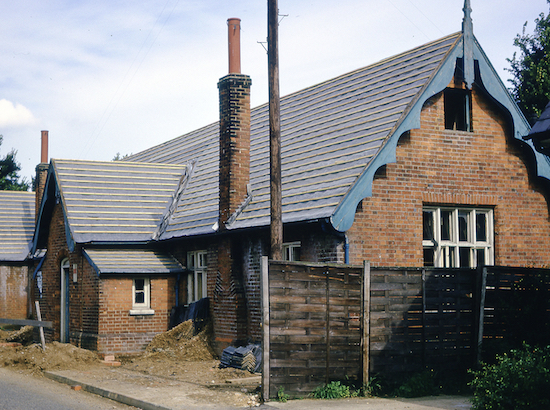 Water End School being converted to a house in August 1966