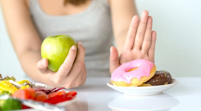 Limit unhealthy food and eat healthy meal