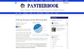 Pantherbook: "Hitting Snooze on the Morning Bell"