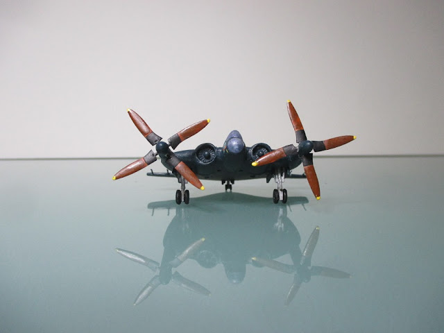 1/144 Vought XF5U Flying Pancake diecast metal aircraft miniature