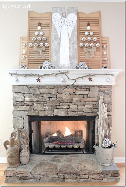 Christmas Mantel Creative Ambitions KJoyner Art