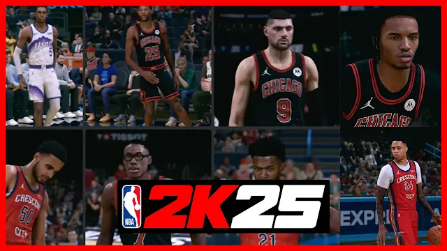 NBA 2K25 Cyberface Pack (Updated Face Scans & Hairstyles)