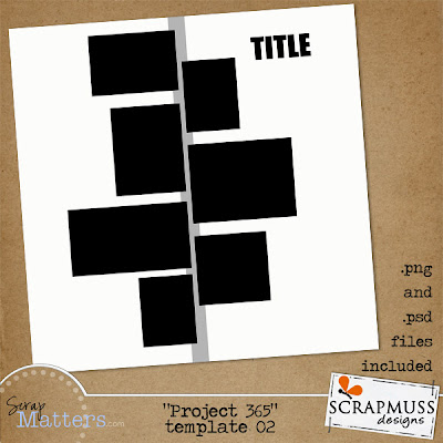 Digital Scrapbooking Templates on Digital Scrapbooking Freebies Project 365 Free Template    Again