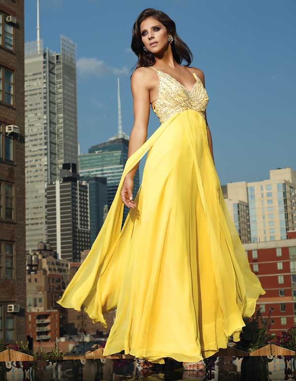 Terani Prom Dresses Yellow 2012