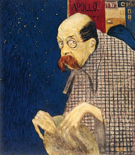 Study of Peter Altenberg, writer, self-styled as 'the Fool of Vienna'. Credit: Wien Museum