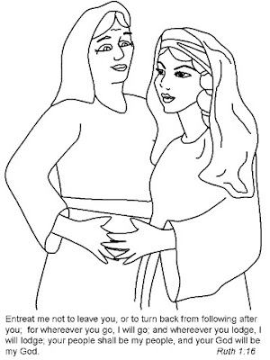 Bible Coloring Pages Ruth 6