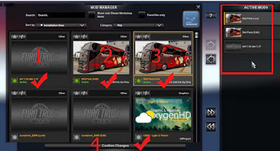 cara pasang mod ets2 bus