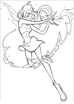 Bloom Winx para colorear