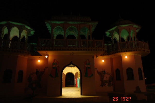 Photo of An impression of an old Haveli inside the tourist village of Chokhi Dhani