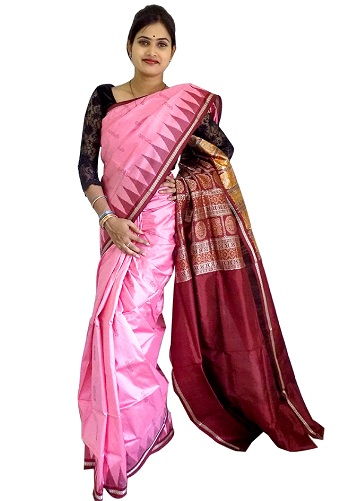 Bomkai Patta Saree