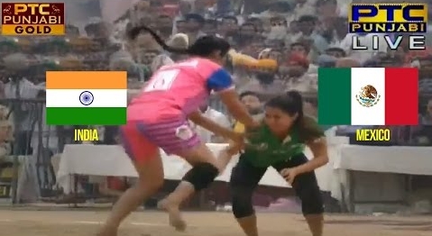 India vs Mexico Women's - 7th Nov - 6th World Cup Kabaddi Punjab 2016