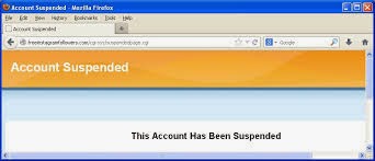 akun web server disuspend