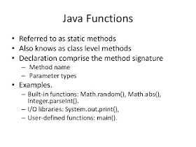 How to use static method in Java