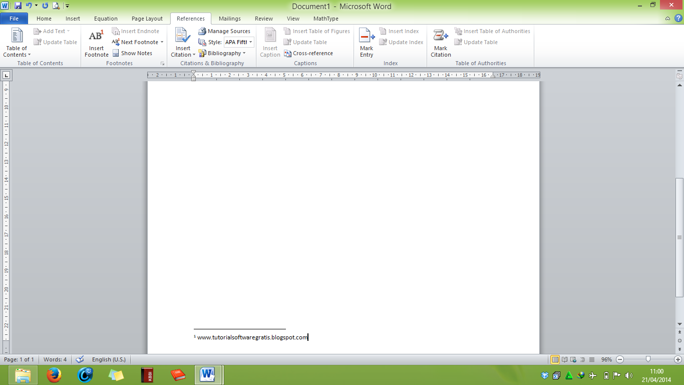 Cara Membuat Footnote (catatan kaki) di MS Word  Tutorial 
