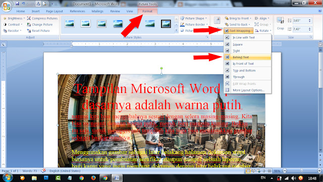 Cara Mengganti Background Microsoft Word Dengan Gambar 