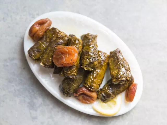 BEEF DOLMAS WITH APRICOTS AND TAMARIND