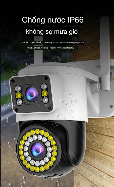 Camera wifi Camera Yoosee Ptz 2 Mắt 5.0Mpx Full HD - full chức năng cao cấp mẫu mới nhất 2024