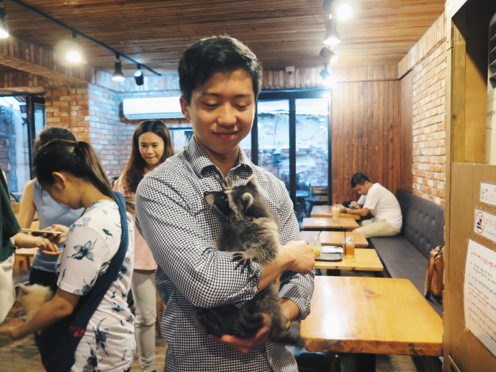 Korea Day 1 Blind Alley Raccoon  Cafe  July 2021 nnnicoleos