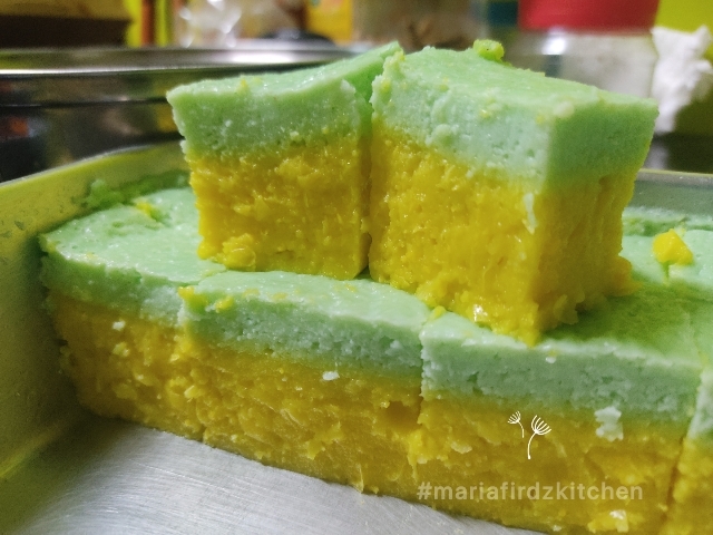 Resepi Kuih Talam Pandan Jagung Kastard Mudah Tapi Sedap