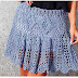 Falda corta en crochet 