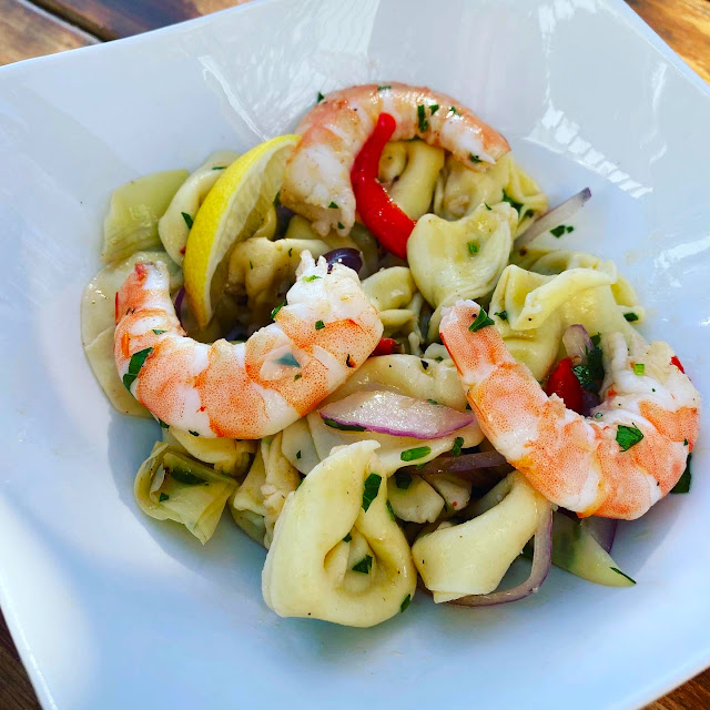 Tuscan Shrimp Salad with Red Wine-Charred Lemon Vinaigrette
