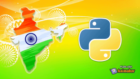India Map with python Pattern program