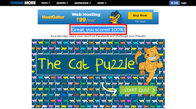 The Cat Puzzle Quiz Answers || 100% Scored || Gimme More