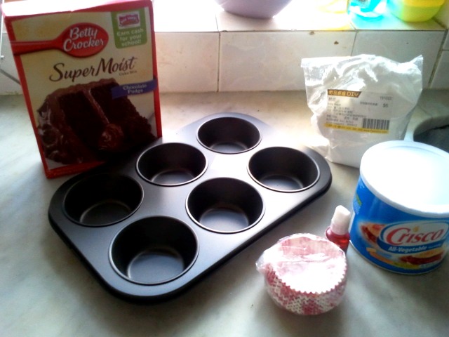 Chocolate Cupcakes with Pink Frosting