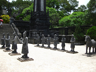 Soldiers at Nguyen Khai Dinh tomb