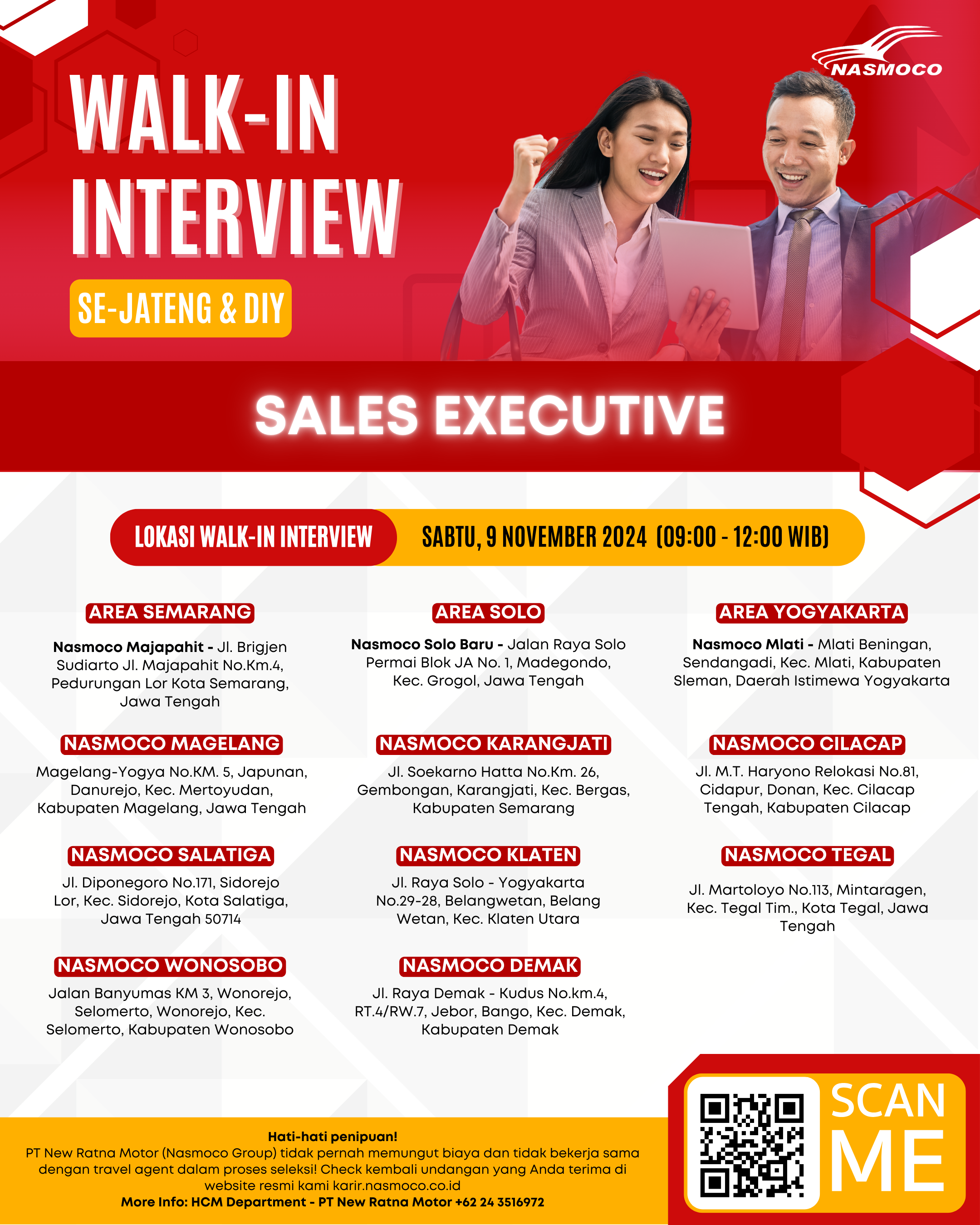 Lowongan Kerja Se-Jateng & DIY di Nasmoco Group Bulan November 2024